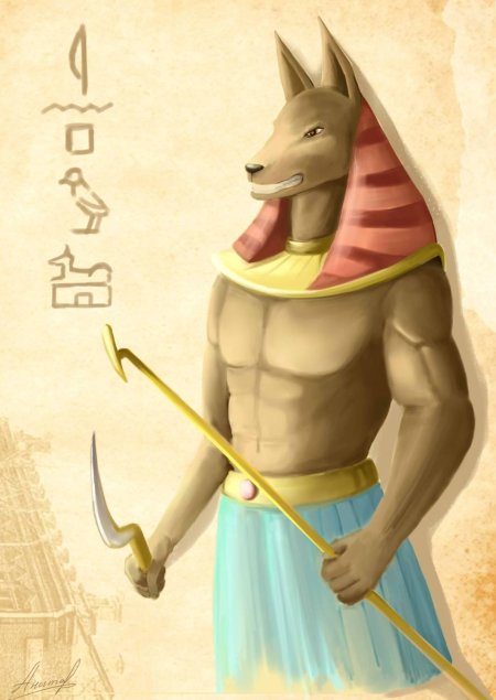 Бог древнего мира анубис