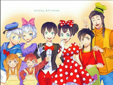 Микки маус и минни хуманизация