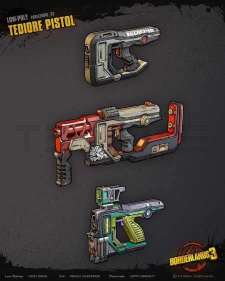 Borderlands 3 tediore weapons