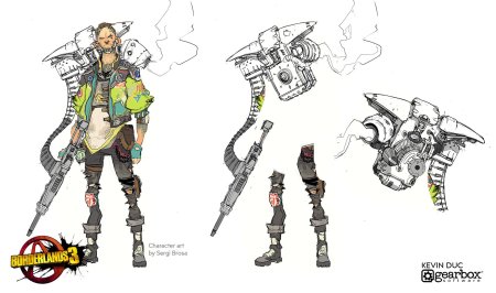 Концепт арт оружия бордерлендс