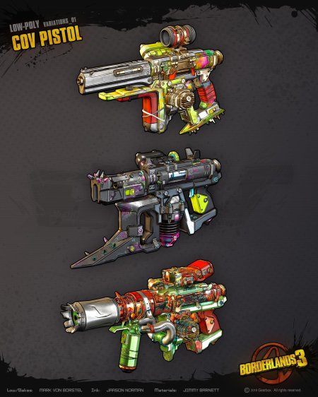 Оружие из borderlands 3