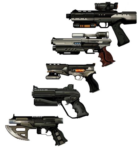 Концепт арт оружия бордерлендс