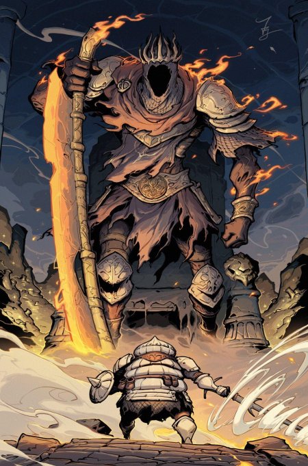 Dark souls гигант йорм и сигвард