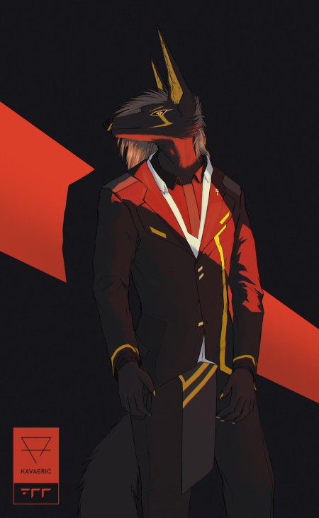 Анубис в костюме арт