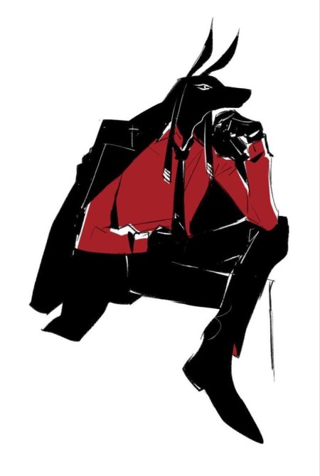 Анубис в костюме арт