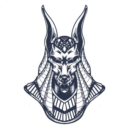 Анубис бога египта эскиз