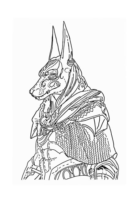 Анубис рисунки