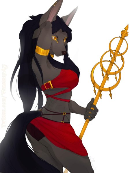 Анубис бастет furry big breast