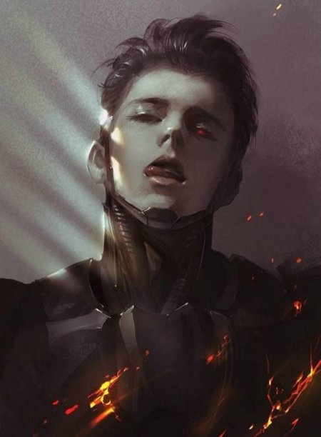 Киберпанк aesthetic киборг