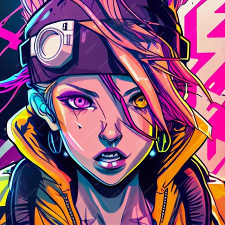 Арты в стиле киберпанк