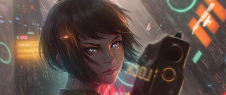 Киберпанк девушка