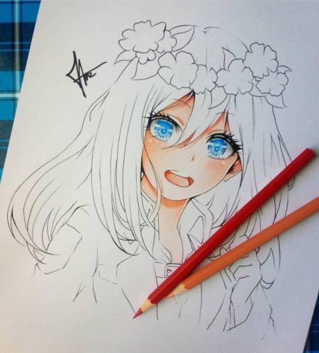 Аниме рисунки карандашом
