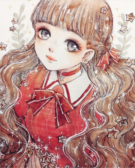 Аниме акварелью