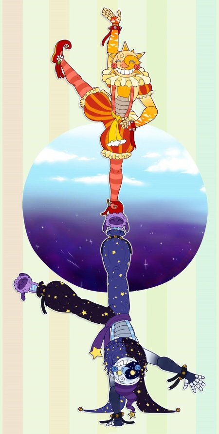 Солнце и луна фнаф арты