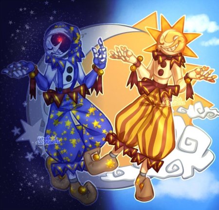 Солнце и луна фнаф