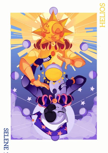 Солнце и луна из фнаф