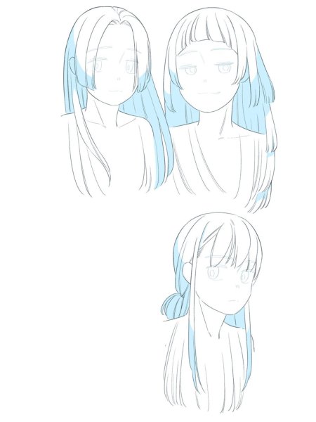 Аниме туториалы волосы