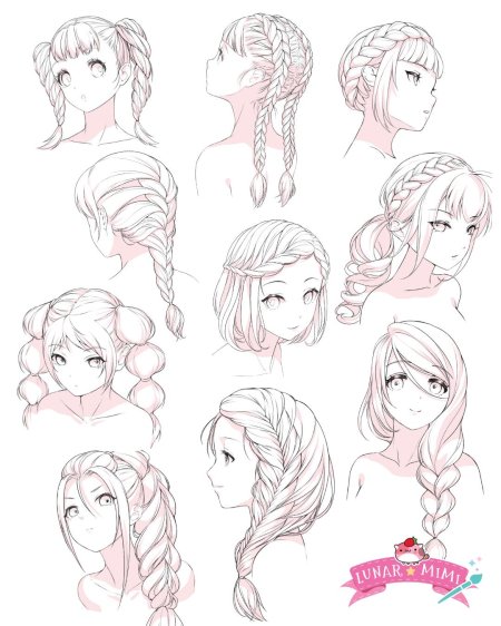 Прическа аниме