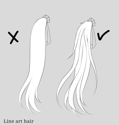Как рисовать волосы аниме