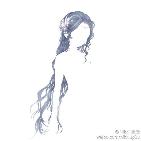 Длинные волосы рисунок