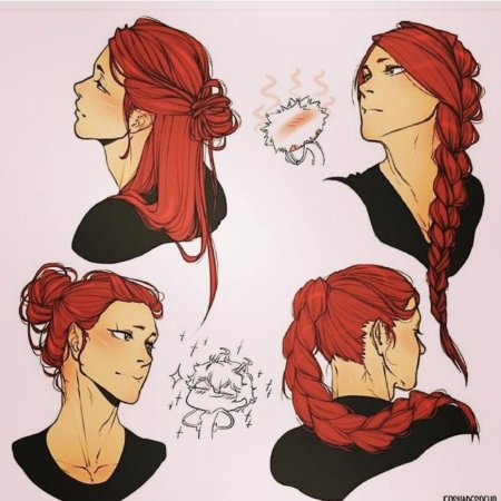 Референс пучков волос