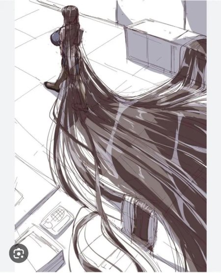 Аниме длинные волосы