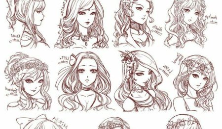 Аниме прически референс