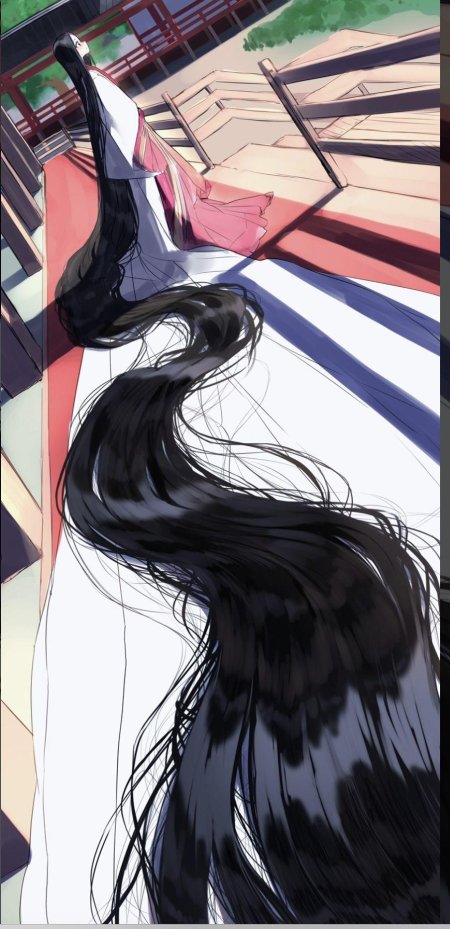 Очень длинные волосы