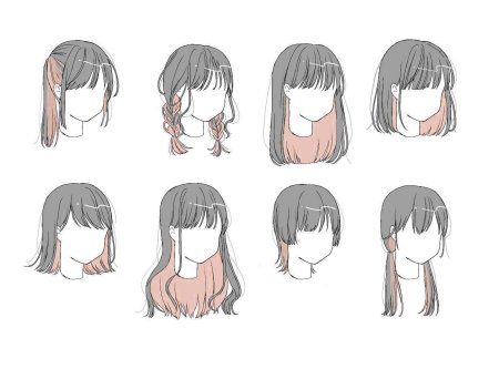 Аниме прически референс