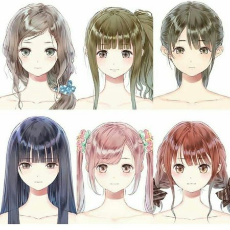 Прическа в стиле аниме