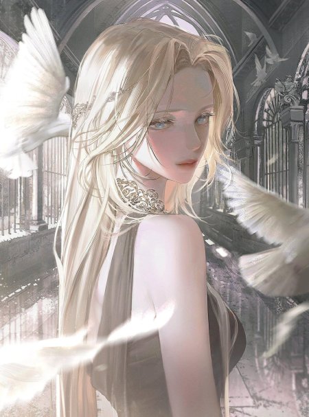 Красивая аниме девушка