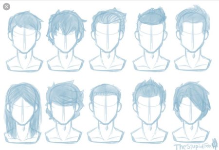 Аниме причёски для парней референс