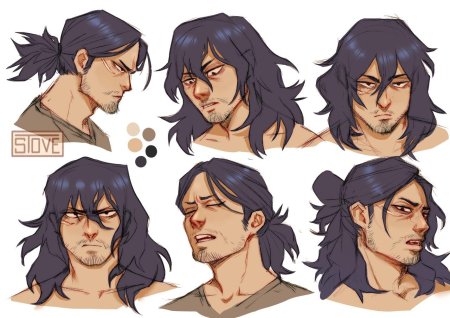 Волосы аниме мужские