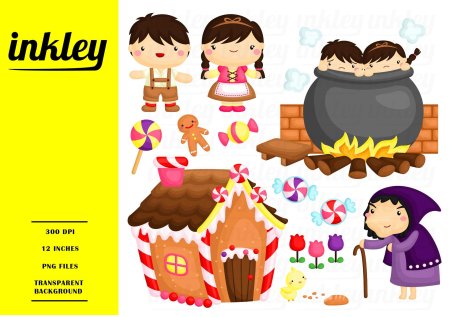 Пряничный домик на белом фоне