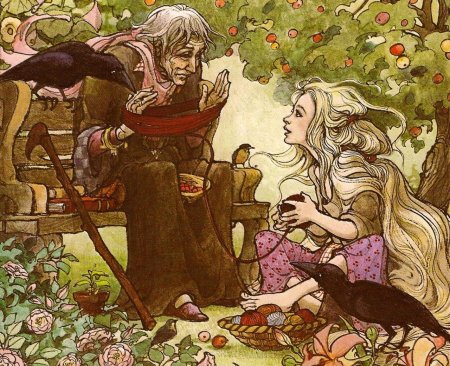Рапунцель сказка братьев гримм