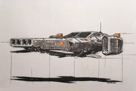 Космический корабль скетч