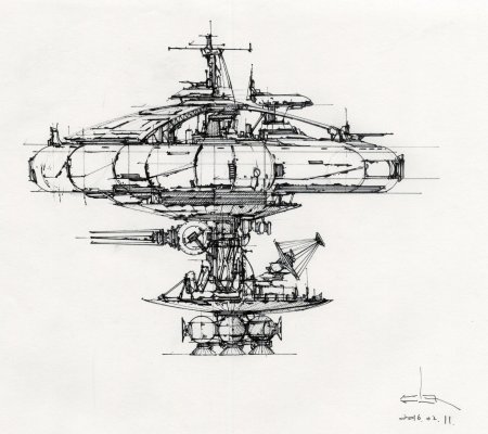 Космический корабль эскиз