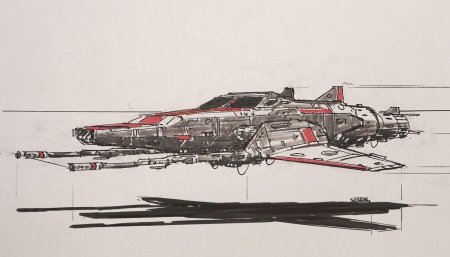 Звездолеты скетч концепт