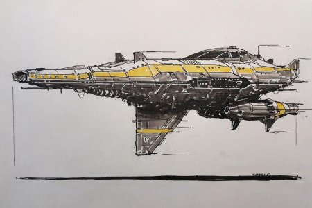 Звездолеты скетч концепт