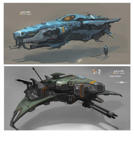 Концепт арт экзотические звездолеты