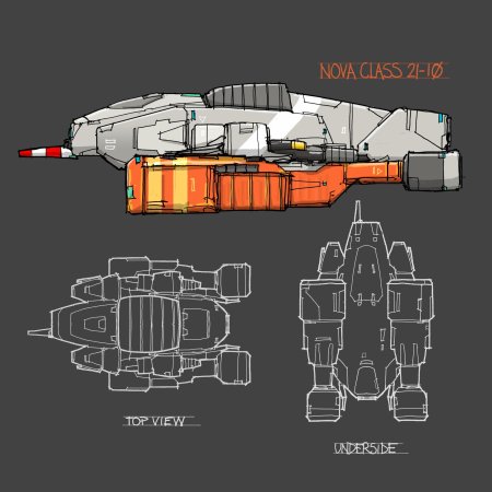 Космический корабль чертеж фантастика