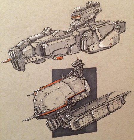 Звездолеты скетч концепт