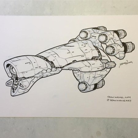 Космический корабль эскиз