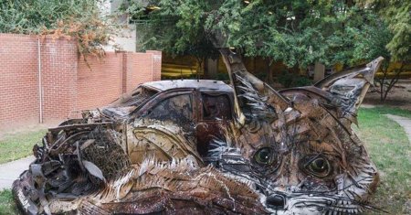 Артур бордало скульптуры животных из мусора