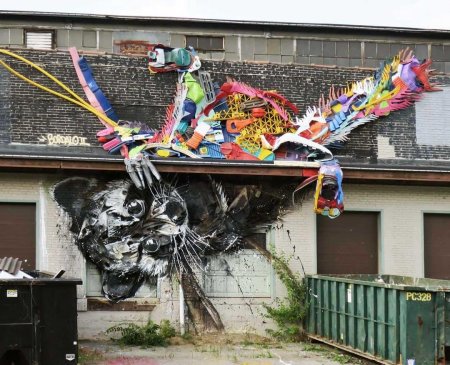 Скульптуры из мусора пластик артур бордало