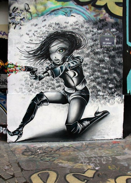 Стрит арт граффити