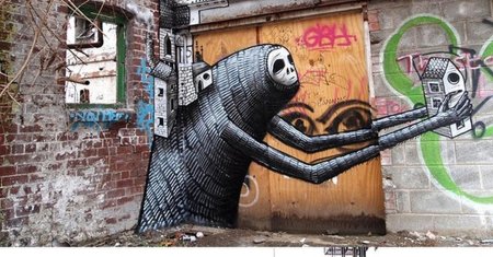 Стрит арт граффити вандализм