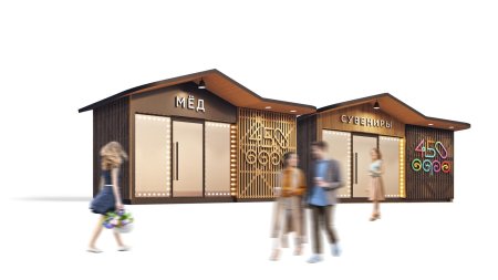 Фасад торгового павильона