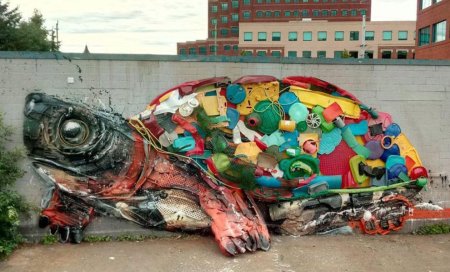 Артур бордало скульптуры животных из мусора