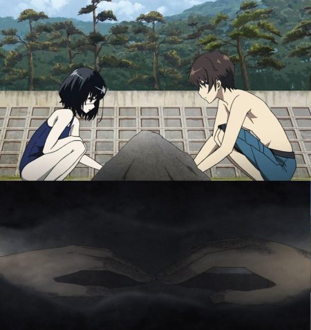 Иная аниме мисаки и коити поцелуй